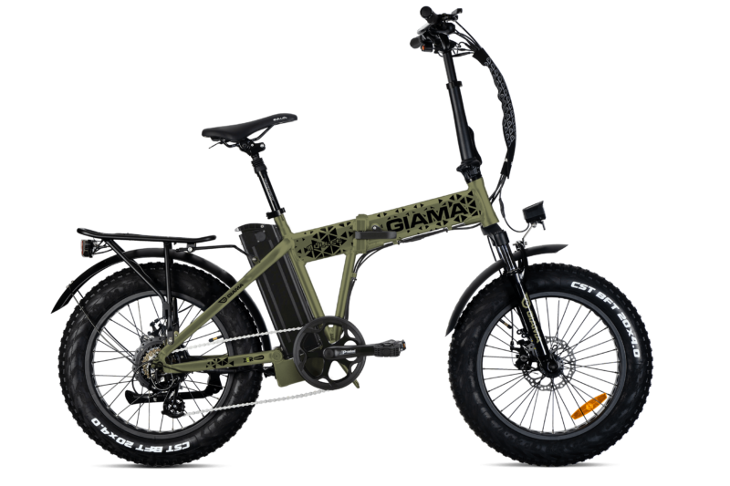 E-BIKE MULLET- OLIVE MATT- BAFANG 250W 36V- BATTERIA 36V 13AH 468WH