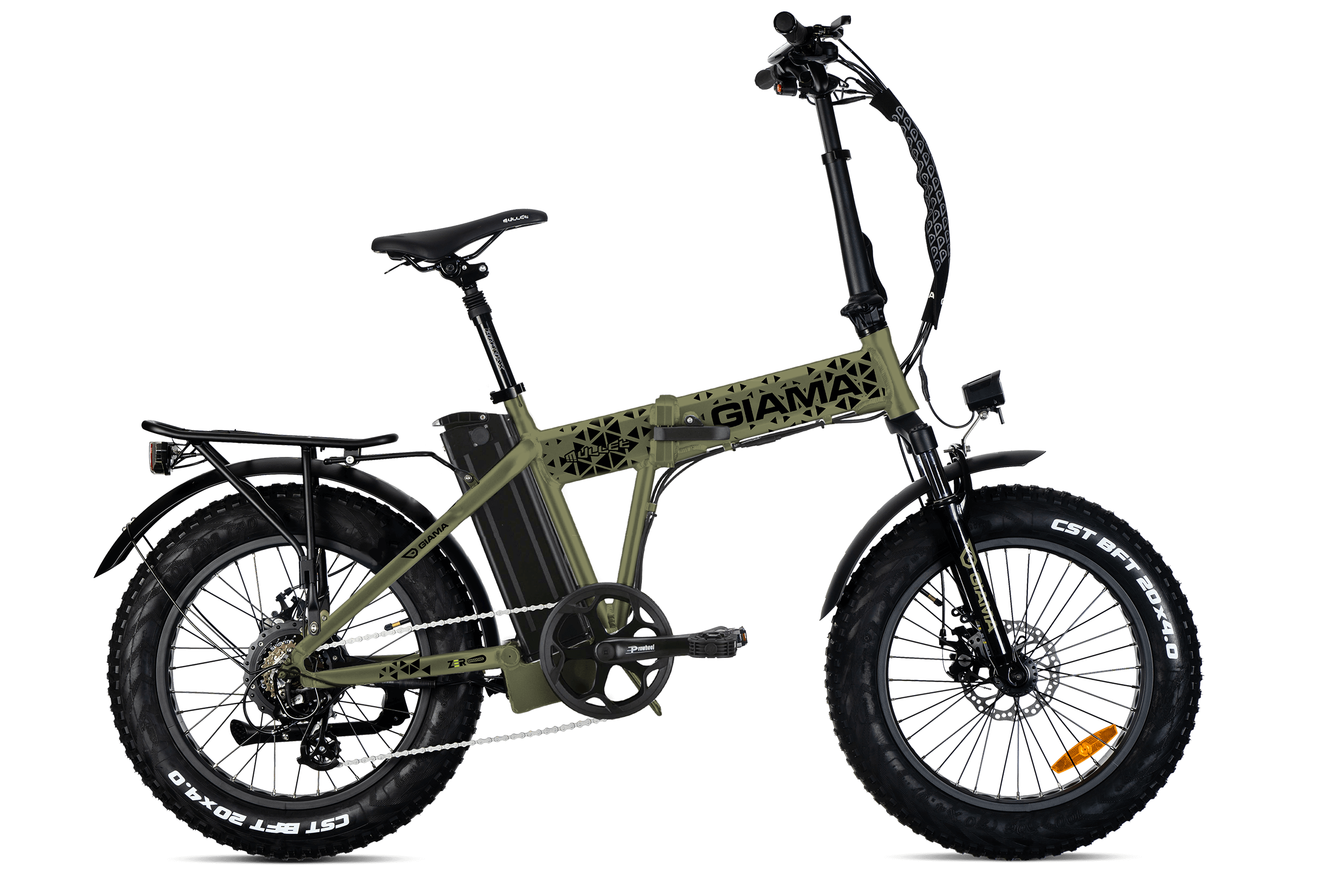 E-BIKE MULLET- OLIVE MATT- BAFANG 250W 36V- BATTERIA 36V 13AH 468WH