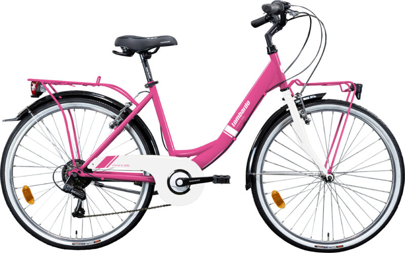 LD 24 RIMINI 6 SPEED PINK GUM/WHITE GLOSSY 35CM